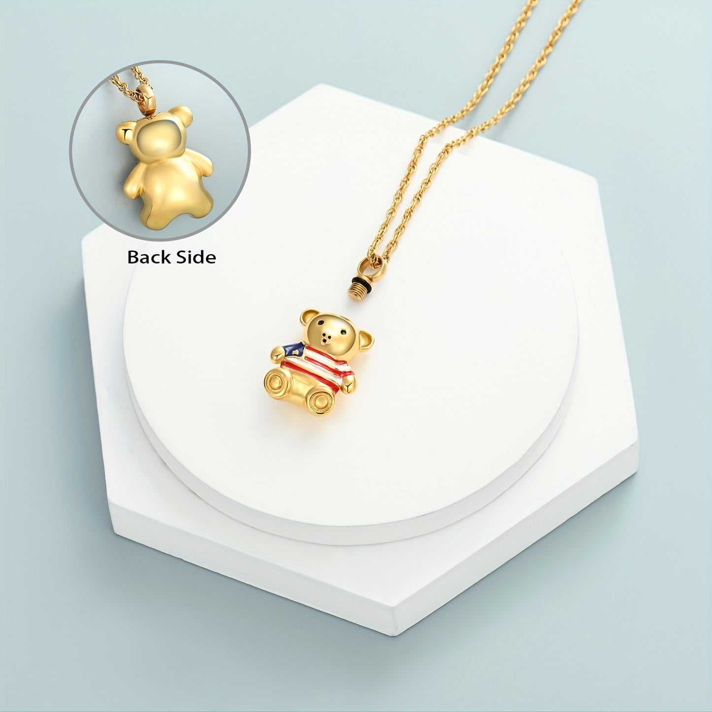 Urn Necklace "Flag Bear"