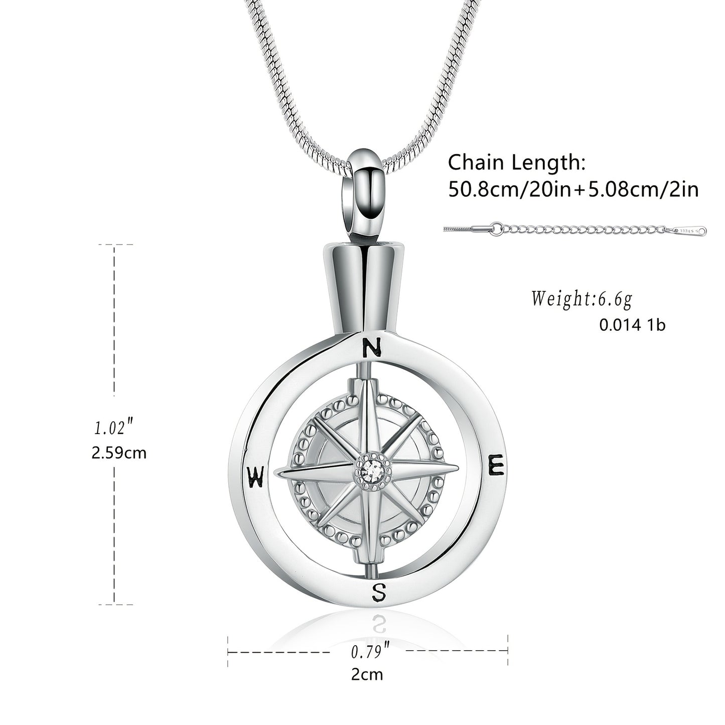 Urn Necklace "Compass"