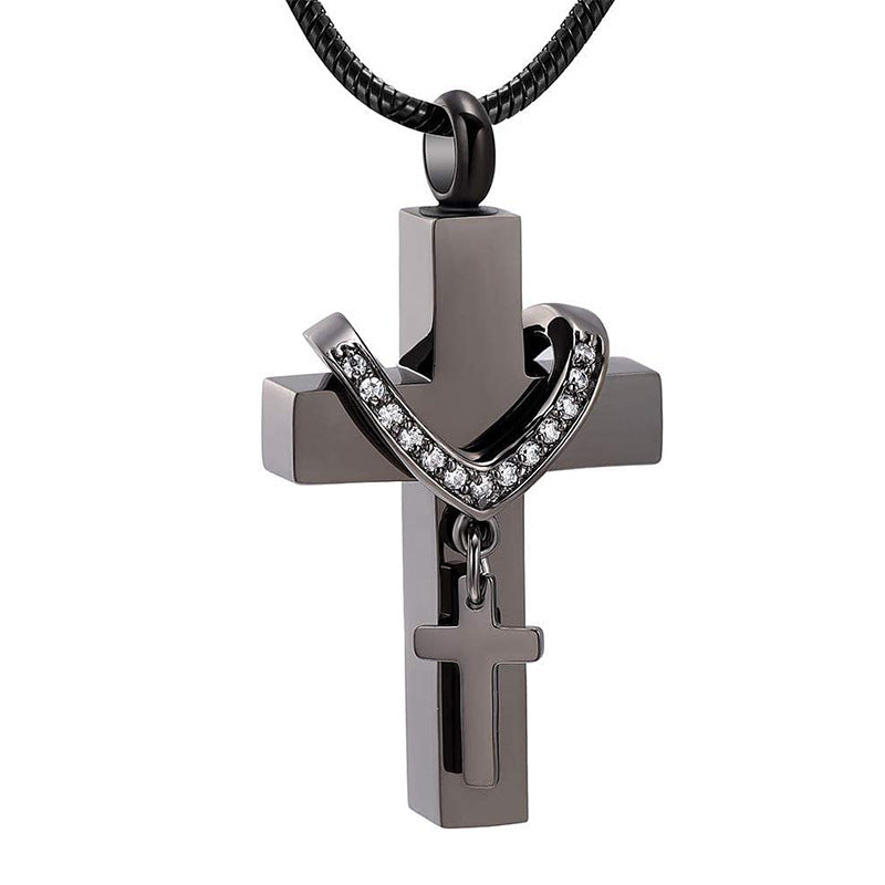 Urn Necklace "Double Cross"