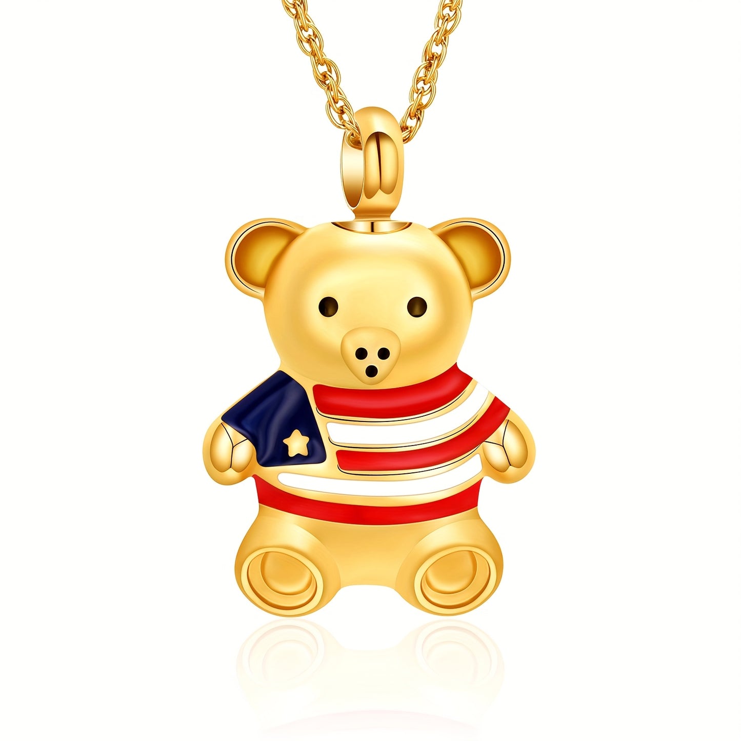 Urn Necklace "Flag Bear"