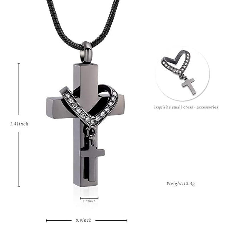 Urn Necklace "Double Cross"