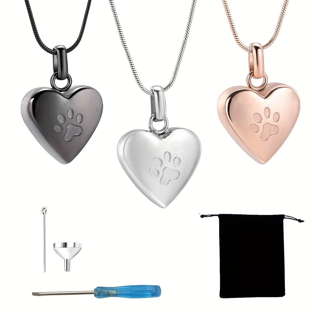 Urn Necklace Heart Pet