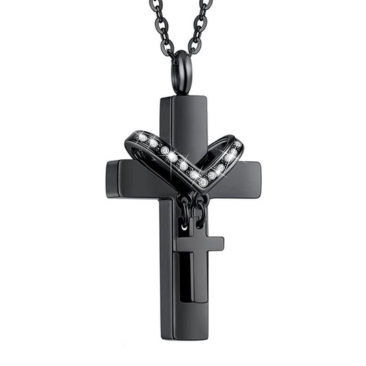 Urn Necklace "Double Cross"