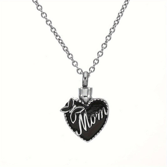 Urn Necklace Heart "Mom"