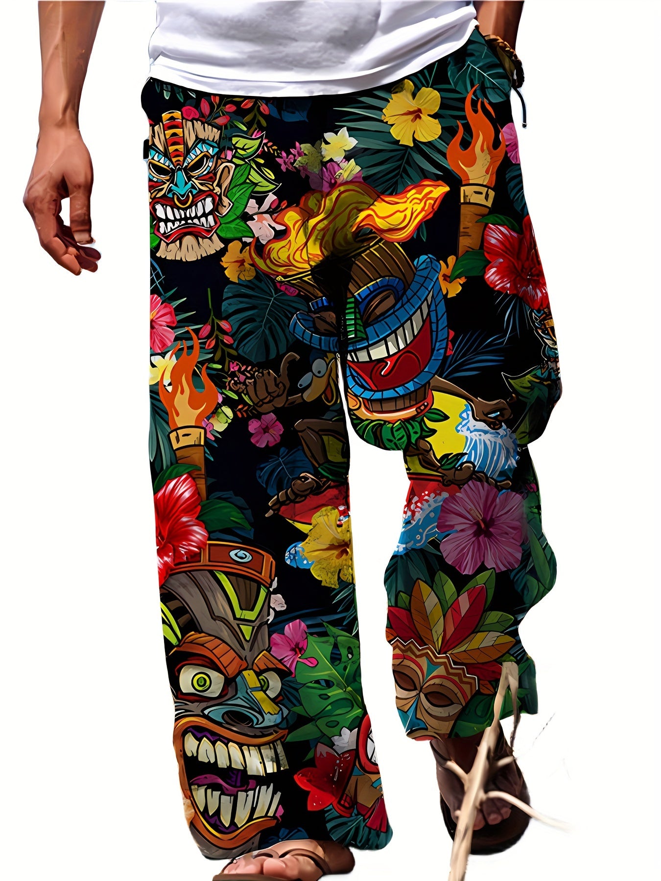 Tropical Style Beach & Vacation Pants Breezy Summer