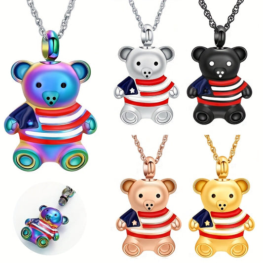 Urn Necklace "Flag Bear"