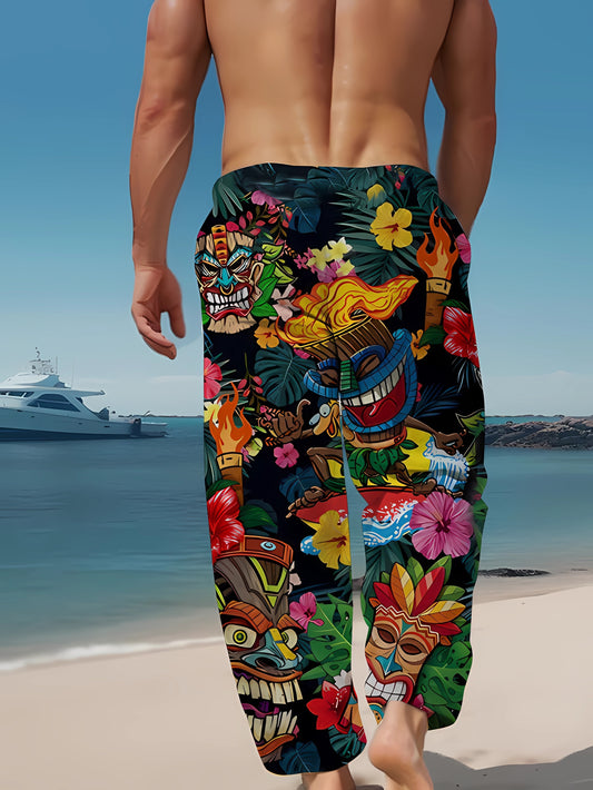 Tropical Style Beach & Vacation Pants Breezy Summer